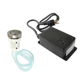 Gourmetier KAMSK318 Single Outlet Garbage Disposal Air Switch Kit, Brushed Nickel