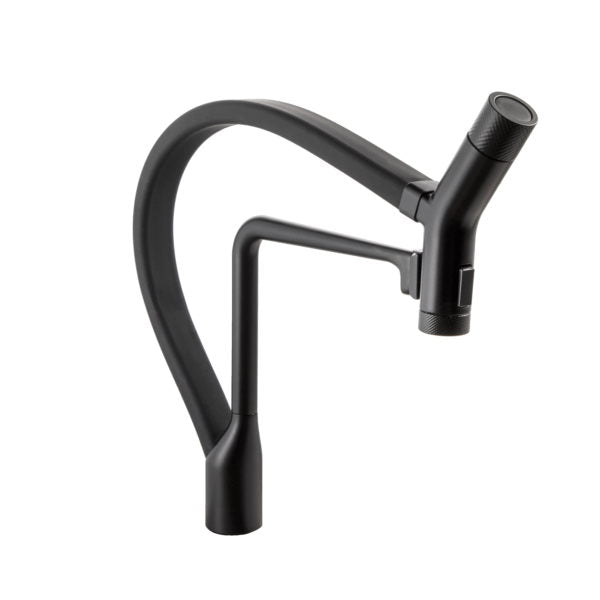 Hamat - KAPO-2000 PCS - Kanta Dual Function Hand Held Pull Off Kitchen Faucet in Polished Chrome and Silver Hose