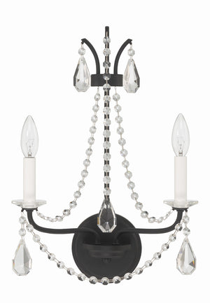 Karrington 2 Light Aged Brass Sconce KAR-90902-AG-CL-MWP