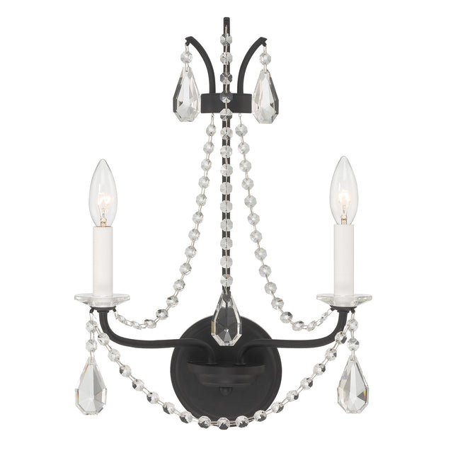 Karrington 2 Light Aged Brass Sconce KAR-90902-AG-CL-MWP