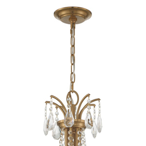 Karrington 8 Light Aged Brass Chandelier KAR-90908-AG-CL-MWP