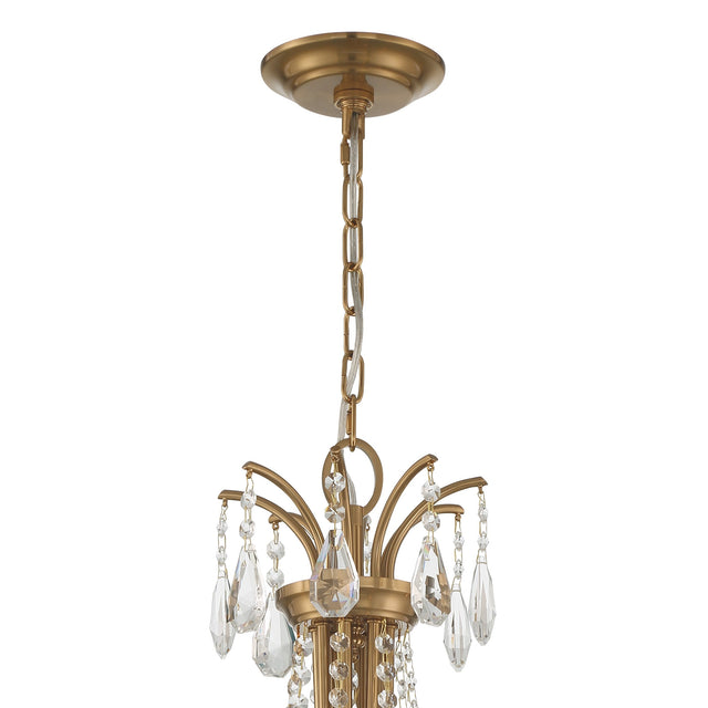 Karrington 8 Light Aged Brass Chandelier KAR-90908-AG-CL-MWP