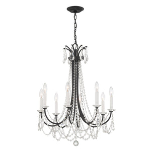 Karrington 8 Light Aged Brass Chandelier KAR-90908-AG-CL-MWP