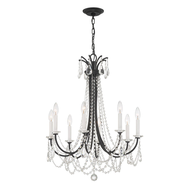 Karrington 8 Light Aged Brass Chandelier KAR-90908-AG-CL-MWP