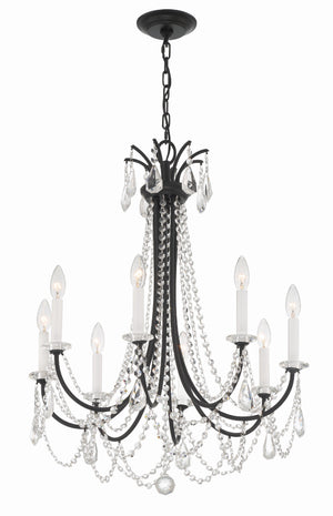 Karrington 8 Light Aged Brass Chandelier KAR-90908-AG-CL-MWP