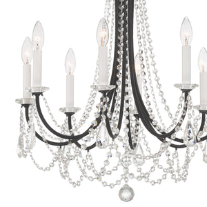 Karrington 8 Light Aged Brass Chandelier KAR-90908-AG-CL-MWP