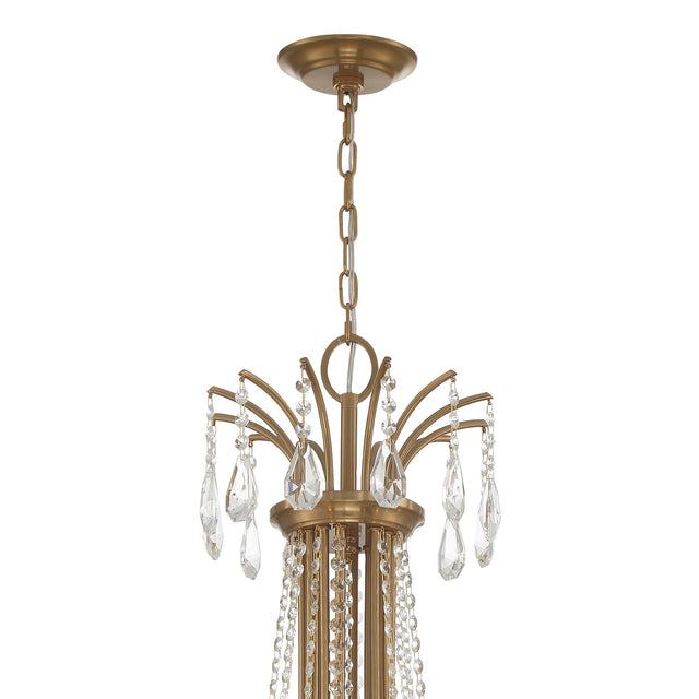 Karrington 12 Light Aged Brass Chandelier KAR-90912-AG-CL-MWP