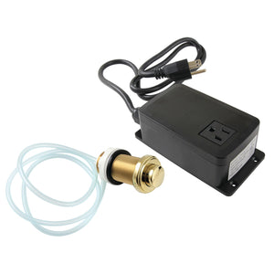 Trimscape KASK212 Single Outlet Garbage Disposal Air Switch Kit, Polished Brass