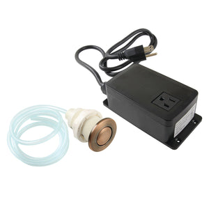 Trimscape KASK31AC Single Outlet Garbage Disposal Air Switch Kit, Antique Copper