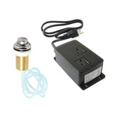 Gourmetier KATDK216 Dual Outlet Garbage Disposal Air Switch Kit, Polished Nickel