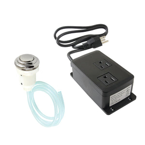 Gourmetier KATDK316 Dual Outlet Garbage Disposal Air Switch Kit, Polished Nickel