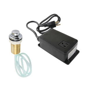 Gourmetier KATSK211 Single Outlet Garbage Disposal Air Switch Kit, Polished Chrome