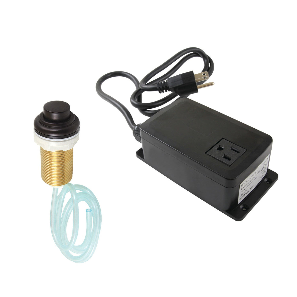 Gourmetier KATSK215 Single Outlet Garbage Disposal Air Switch Kit, Oil Rubbed Bronze