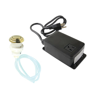Gourmetier KATSK312 Single Outlet Garbage Disposal Air Switch Kit, Polished Brass