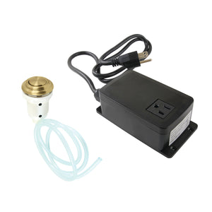 Gourmetier KATSK317 Single Outlet Garbage Disposal Air Switch Kit, Brushed Brass