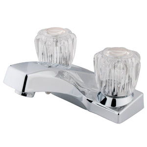 Columbia KB101LP Two-Handle 3-Hole Deck Mount 4" Centerset Bathroom Faucet, Polished Chrome