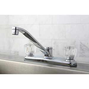Americana KB111 Two-Handle 2-Hole Deck Mount 8" Centerset Kitchen Faucet, Polished Chrome