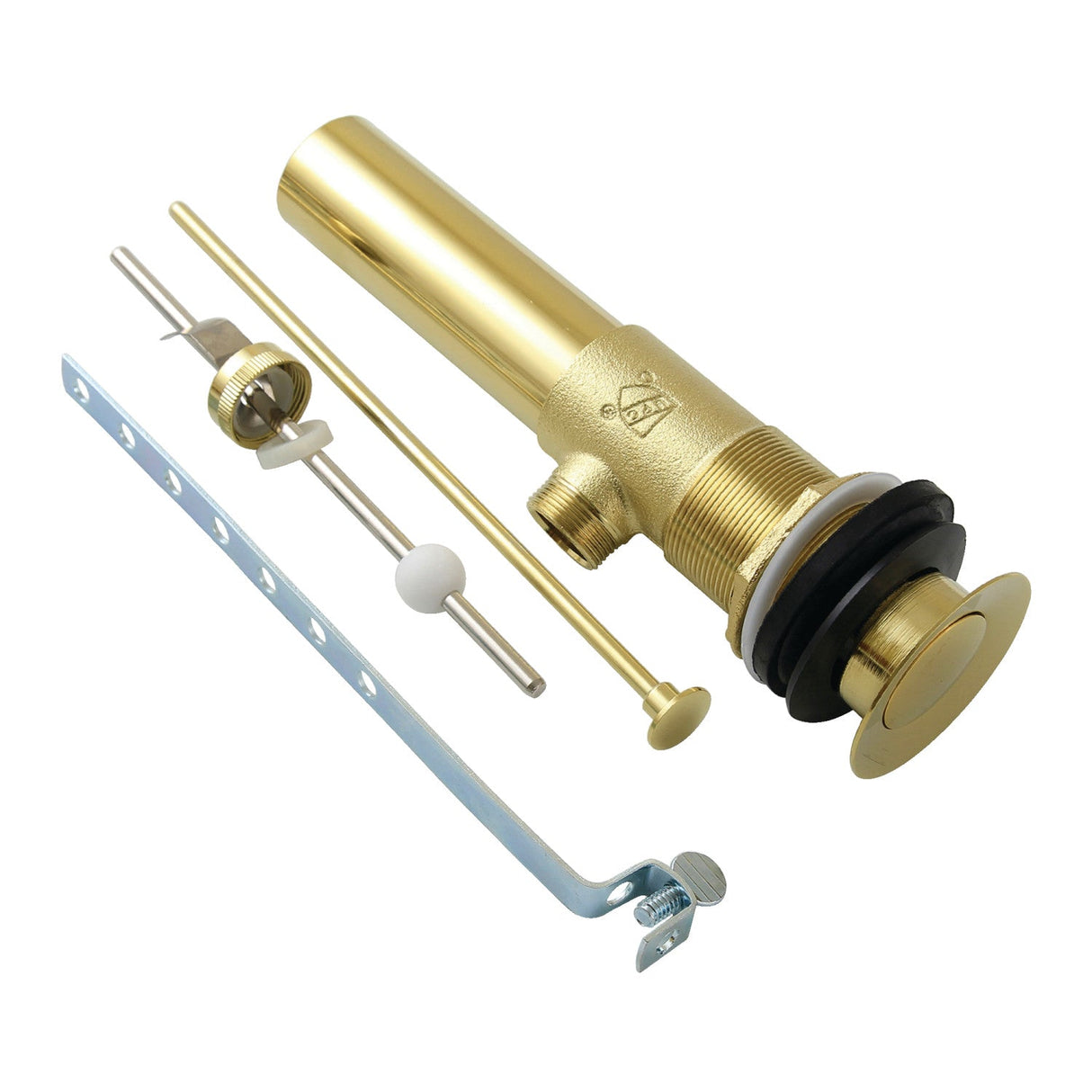 Made To Match KB1112 Brass Pop-Up Bathroom Sink Drain with Overflow, 22 Gauge, Polished Brass