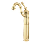 Heritage KB1422BL Single-Handle 1-Hole Deck Mount Vessel Faucet, Polished Brass