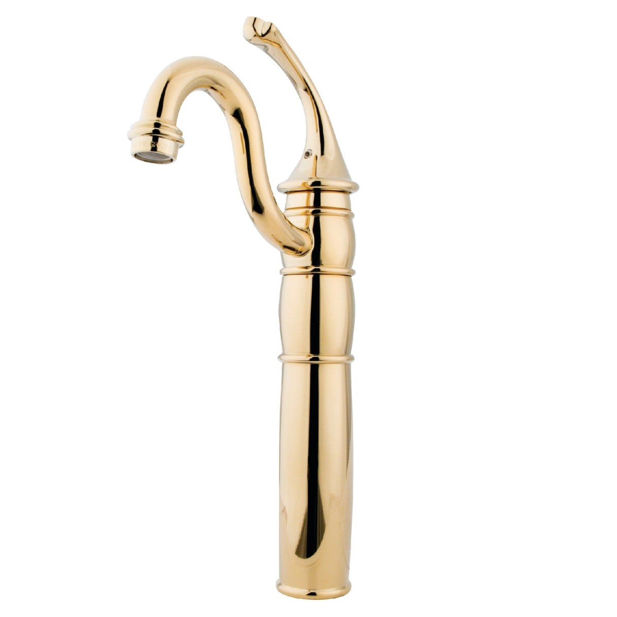Georgian KB1422GL Single-Handle 1-Hole Deck Mount Vessel Faucet, Polished Brass