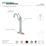 Heritage KB1425BL Single-Handle 1-Hole Deck Mount Vessel Faucet, Oil Rubbed Bronze