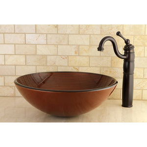 Heritage KB1425BL Single-Handle 1-Hole Deck Mount Vessel Faucet, Oil Rubbed Bronze