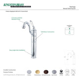 Heritage KB1425PL Single-Handle 1-Hole Deck Mount Vessel Faucet, Oil Rubbed Bronze