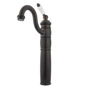 Heritage KB1425PL Single-Handle 1-Hole Deck Mount Vessel Faucet, Oil Rubbed Bronze