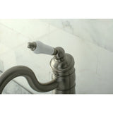 Heritage KB1428PL Single-Handle 1-Hole Deck Mount Vessel Faucet, Brushed Nickel