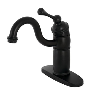 Vintage KB1480BL Single-Handle 1-Hole Deck Mount Bar Faucet, Matte Black