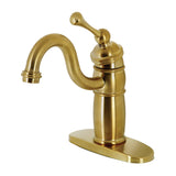 Vintage KB1487BL Single-Handle 1-Hole Deck Mount Bar Faucet, Brushed Brass
