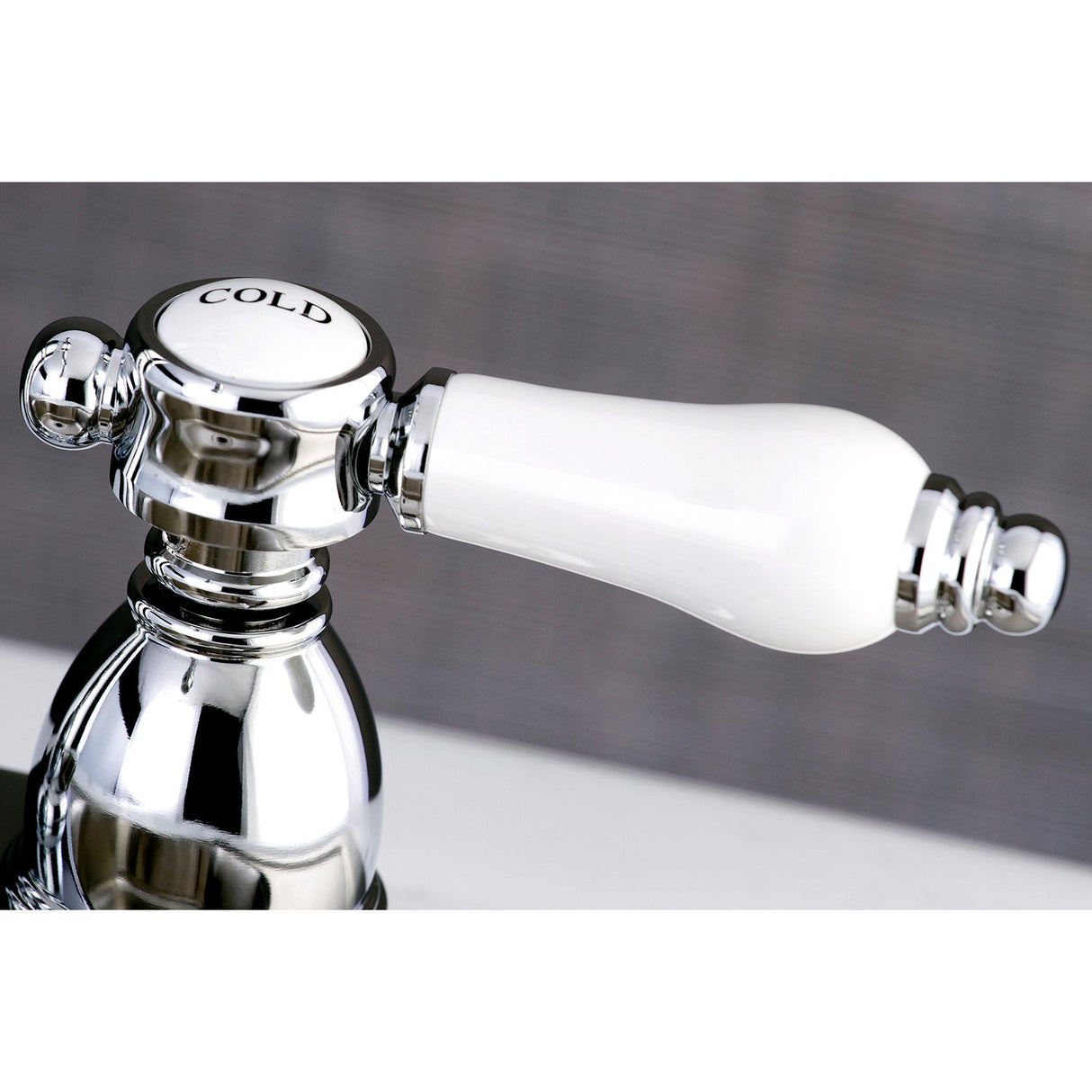 Bel-Air KB1491BPL Two-Handle 2-Hole Deck Mount Bar Faucet, Polished Chrome