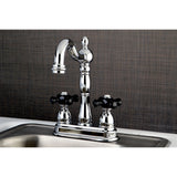 Duchess KB1491PKX Two-Handle 2-Hole Deck Mount Bar Faucet, Polished Chrome