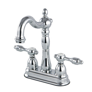 Tudor KB1491TAL Two-Handle 2-Hole Deck Mount Bar Faucet, Polished Chrome
