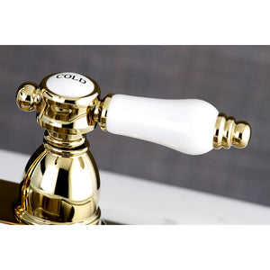 Bel-Air KB1492BPL Two-Handle 2-Hole Deck Mount Bar Faucet, Polished Brass