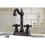 Duchess KB1495PKX Two-Handle 2-Hole Deck Mount Bar Faucet, Oil Rubbed Bronze