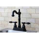 Tudor KB1495TAL Two-Handle 2-Hole Deck Mount Bar Faucet, Oil Rubbed Bronze