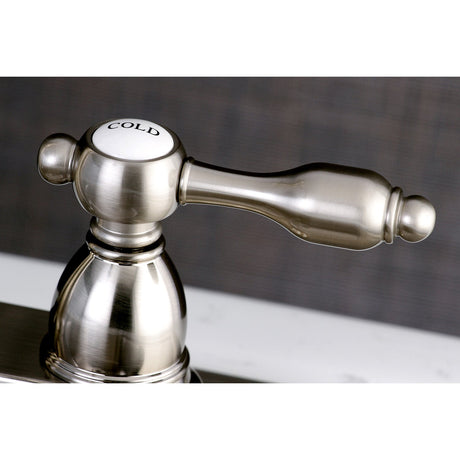 Tudor KB1498TAL Two-Handle 2-Hole Deck Mount Bar Faucet, Brushed Nickel