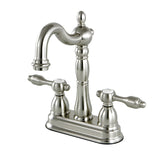 Tudor KB1498TAL Two-Handle 2-Hole Deck Mount Bar Faucet, Brushed Nickel