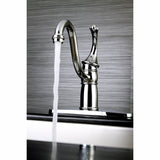 Georgian KB1571GLLS Single-Handle 1-or-3 Hole Deck Mount Kitchen Faucet, Polished Chrome