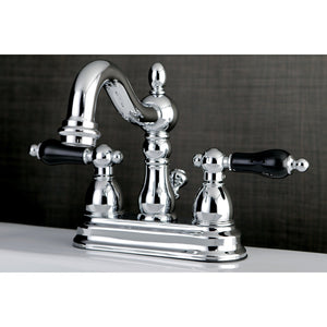 Duchess KB1601PKL Two-Handle 3-Hole Deck Mount 4" Centerset Bathroom Faucet with Plastic Pop-Up, Polished Chrome