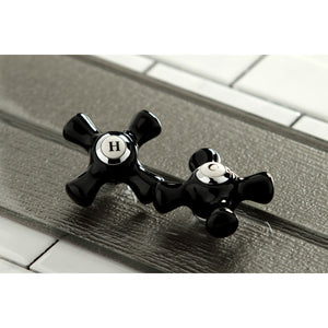 Duchess KB1601PKX Two-Handle 3-Hole Deck Mount 4" Centerset Bathroom Faucet with Plastic Pop-Up, Polished Chrome