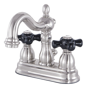 Duchess KB1601PKX Two-Handle 3-Hole Deck Mount 4" Centerset Bathroom Faucet with Plastic Pop-Up, Polished Chrome