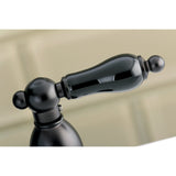 Duchess KB1605PKL Two-Handle 3-Hole Deck Mount 4" Centerset Bathroom Faucet with Plastic Pop-Up, Oil Rubbed Bronze