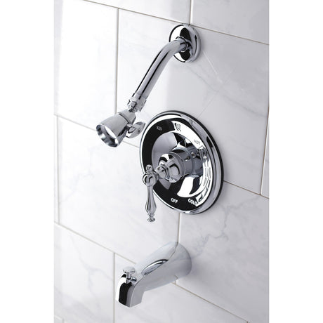 KB1631NL Single-Handle 3-Hole Wall Mount Tub and Shower Faucet, Polished Chrome