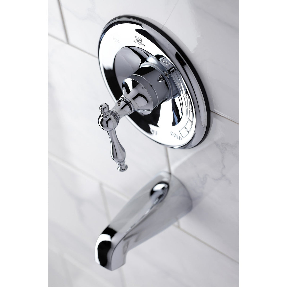 KB1631NLTO Single-Handle 2-Hole Wall Mount Tub and Shower Faucet Tub Only, Polished Chrome