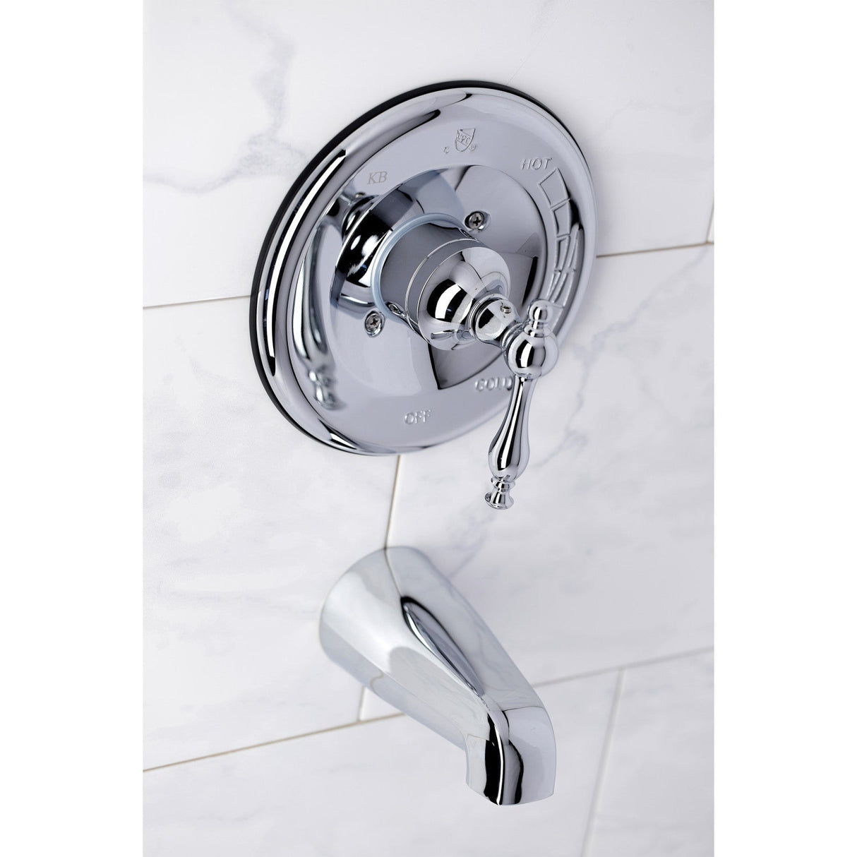 KB1631NLTO Single-Handle 2-Hole Wall Mount Tub and Shower Faucet Tub Only, Polished Chrome