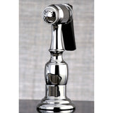 Duchess KB1751PKXBS Two-Handle 4-Hole Deck Mount 8" Centerset Kitchen Faucet with Side Sprayer, Polished Chrome