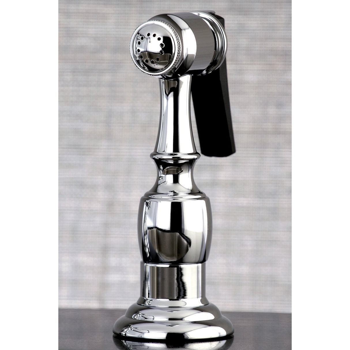 Wilshire KB1751WLLBS Two-Handle 4-Hole Deck Mount 8" Centerset Kitchen Faucet with Side Sprayer, Polished Chrome