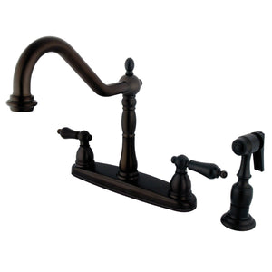 Heritage KB1755ALBS Two-Handle 4-Hole Deck Mount 8